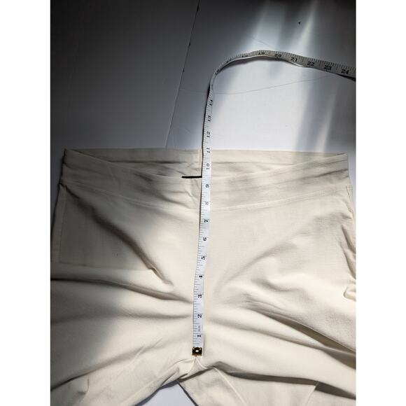 Eileen Fisher Pants Medium Ivory Knit Straight Leg Casual Career - Picture 7 of 8